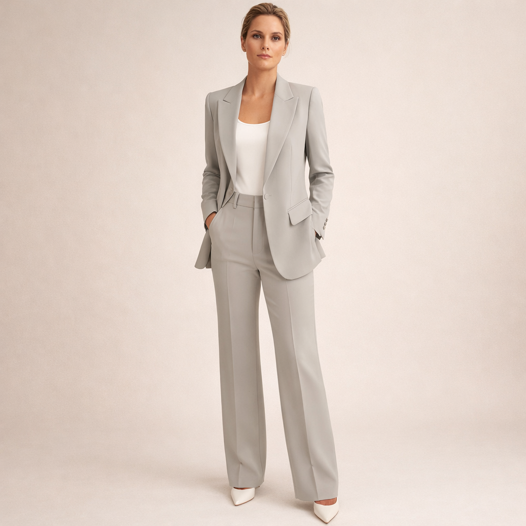 Vanessa™ | Elegantní kostým s kalhotami do zvonu