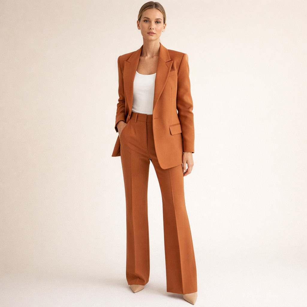 Vanessa™ | Elegantní kostým s kalhotami do zvonu