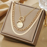 Textured Corner Necklace Savira