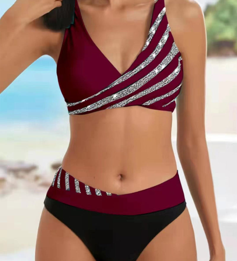 Candela™ | Bikini s potiskem v teplých odstínech