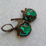 Antique Gold Libellule Earrings