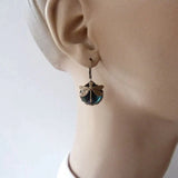 Antique Gold Libellule Earrings